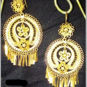 Traditional handmade vintage chandelier earrings